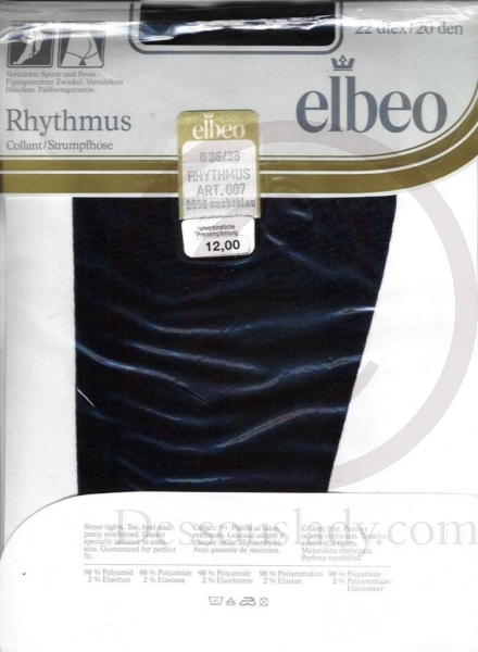 Elbeo Rhythmus Strumpfhose 36-38 Blau