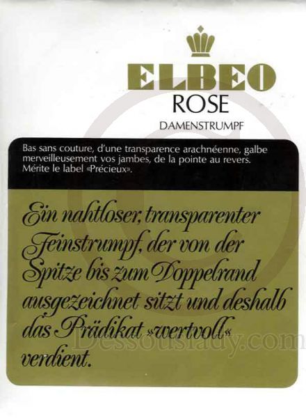 Elbeo Rose Feinstrümpfe Gr.9,5
