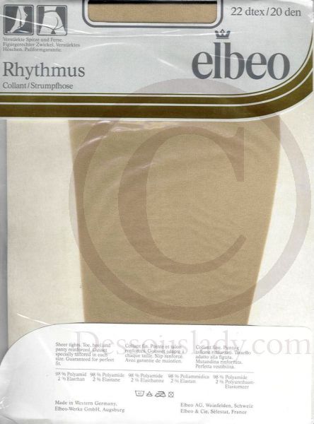 Elbeo Rhythmus alte beliebte RHT Strumpfhose Nylons 38-40