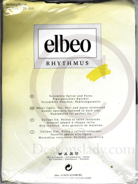 Elbeo Rhythmus Strumpfhose 20 Den Zinn