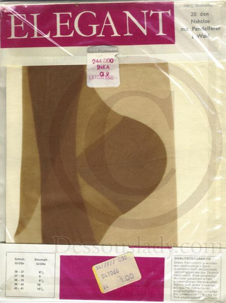 Elegant Vintage Nylons Strümpfe Gr. 9 XL