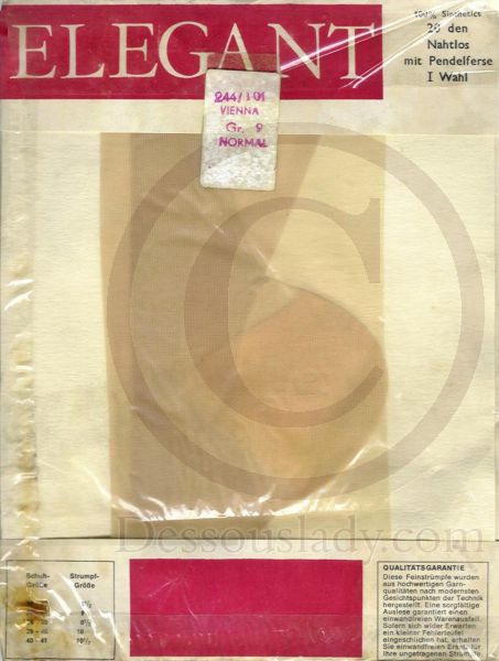 Elegant old German Seamfree Stockings Sz 9 M