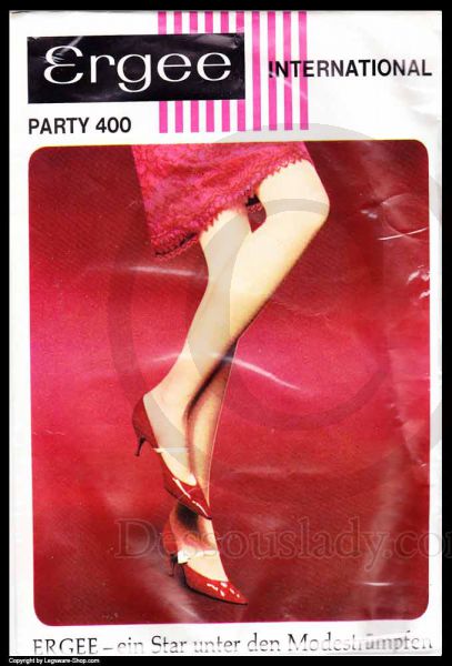 Ergee Party 400 Fantastic Stockings Nylons Sz 10,5 XL