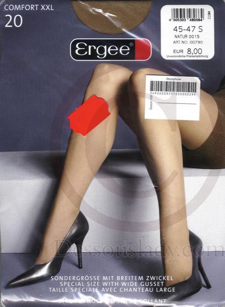 Ergee Nylon Pantyhose Tights Natur XXL