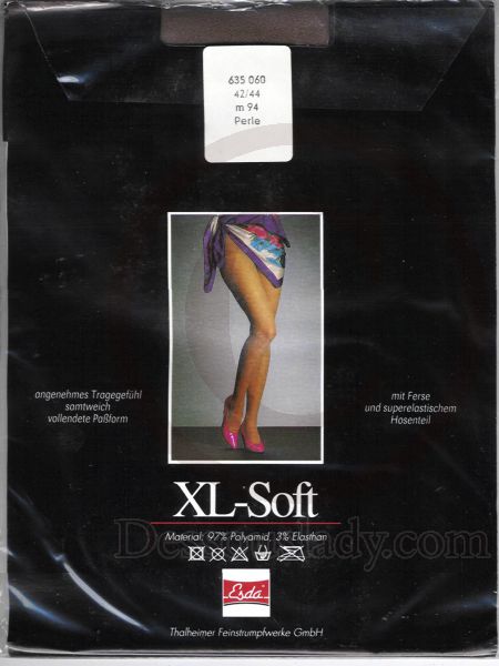 Esda XL-SOFT braune alte Feinstrumpfhose Nylons 42-44