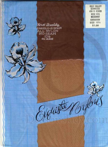 Exquisite Vintage US-Nylonstrümpfe Gr. 10,5