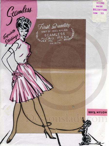 Exquisite alte Seamless US-Nylonstrümpfe Gr. 10