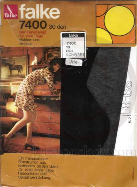 Falke 7400 Vintage Feinstrumpfe Gr. 10 XXL