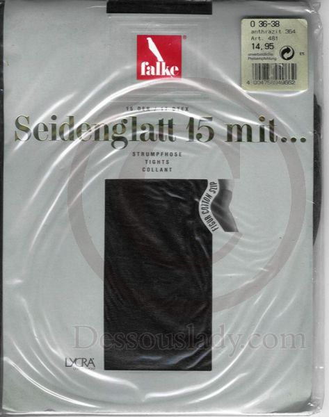 Falke Nylon Tights Satin Sheer 15 Den Size Small