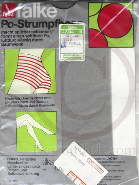 Falke Po Strumpfhose Grau Gr.42-44