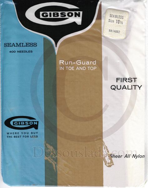 Gibson Sheer Seamless US-Nylons Gr. 10,5