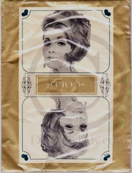 Gold Vintage German Stockings Nylons Sz 10,5