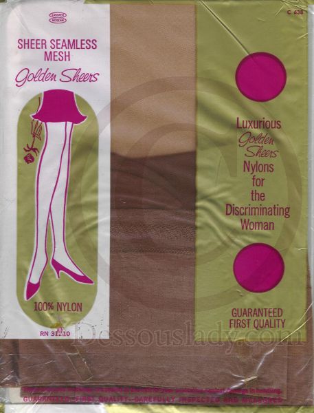 Golden Sheers alte US-Nylons 10,5