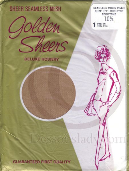 Golden Sheers alte US-Nylons 10,5