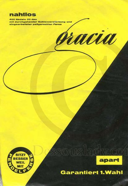 Gracia alte Nylons Feinstrümpfe Gr. 10 M