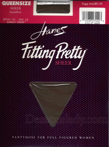 Hanes Fitting Pretty Nylon Strumpfhose Queen-Size