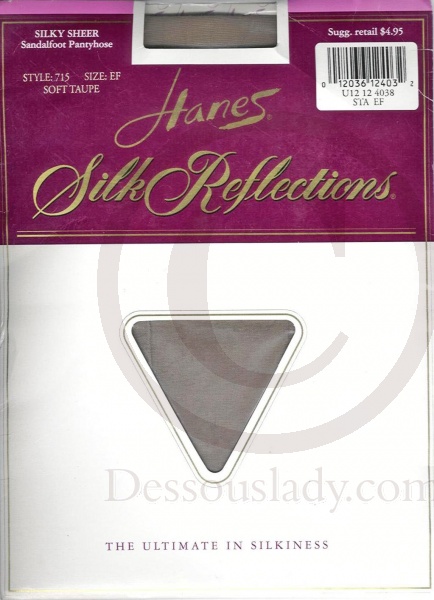 Hanes 715 Sandal US Nylonstrumpfhose Taupe