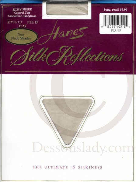 Hanes 717 Sandal US Nylonstrumpfhose Flax