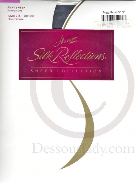 Hanes Silk Reflections US Strumpfhose Grau 715