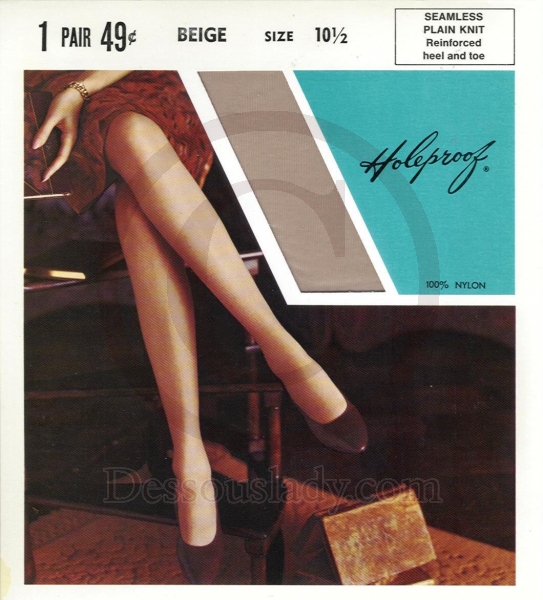 Holeproof echte alte US-Nylons Gr.10,5