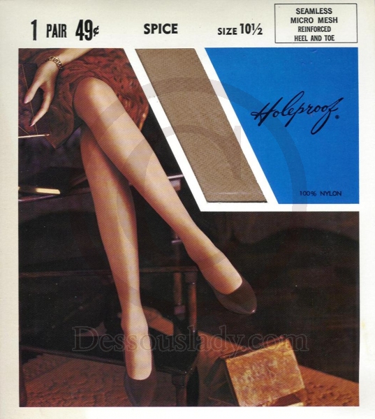 Holeproof echte alte US Nylons Gr. 10,5 L