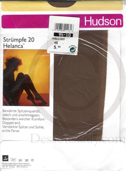 Hudson 20 Seamless Stockings Sz 9,5-10