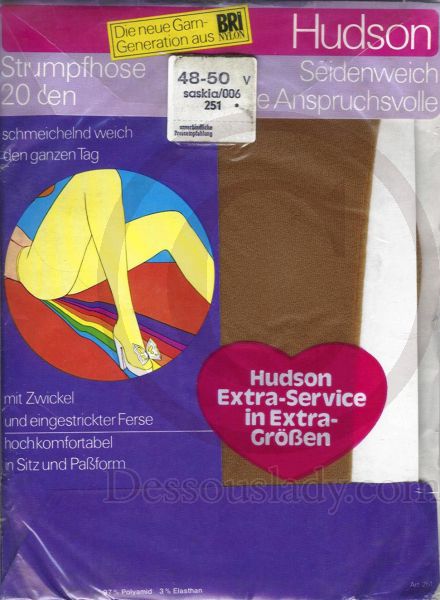 Hudson Extra Tights Pantyhose Sz 48-50 XL
