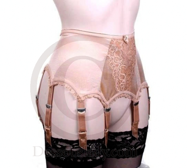 Bronze Strumpfgürtel Retro Style 8 Halter