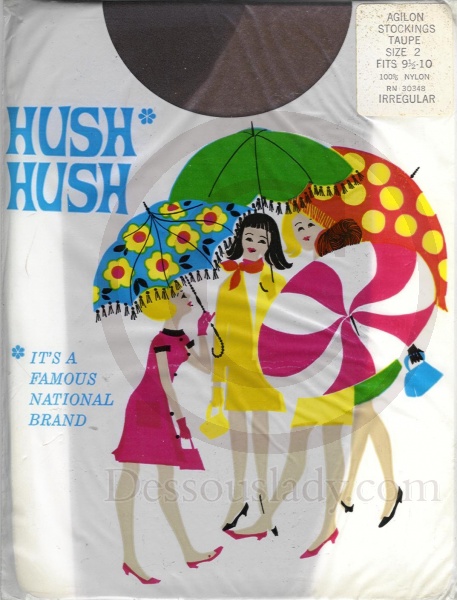 Hush Hush alte US-Nylonstrümpfe Gr. 9,5-10