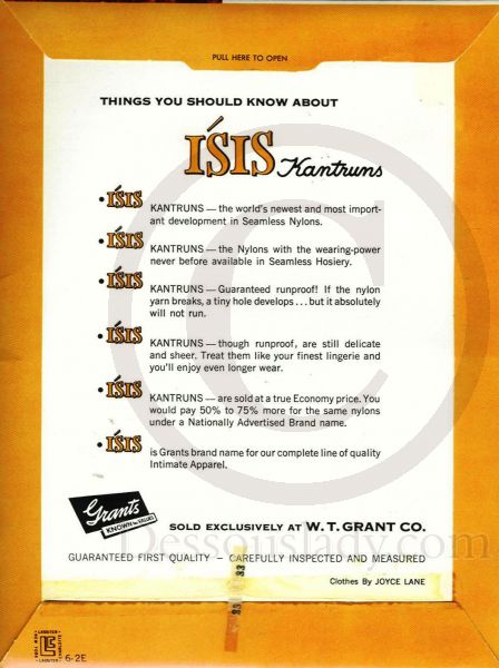 Isis Retro 60er US-Nylonstrümpfe Größe 8,5 von www.legsware.com