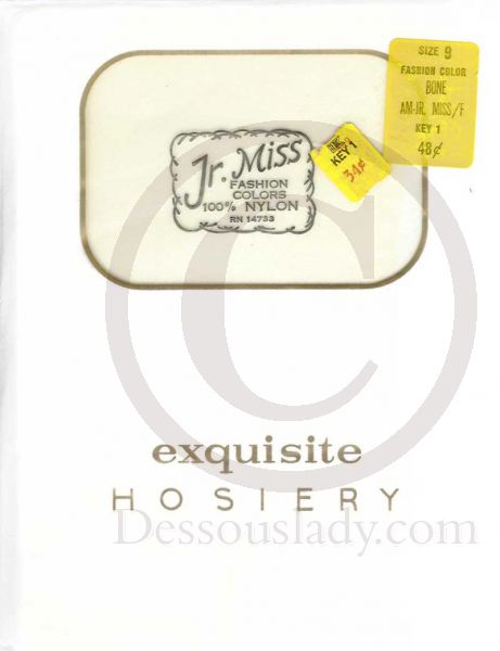 Jr. Miss Bone alte US Nylon Strümpfe Gr 9