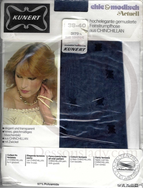 Kunert 3179 Fantasiestrumpfhose Blau 38-40
