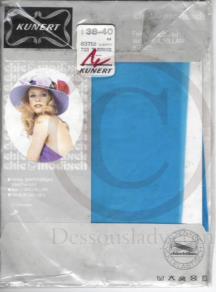 Kunert Türkis Feinstrumpfhose Grösse 38-40 www.legsware.com