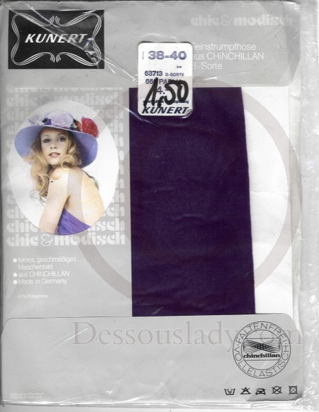 Kunert Lila Feinstrumpfhose Grösse 38-40 www.legsware.com