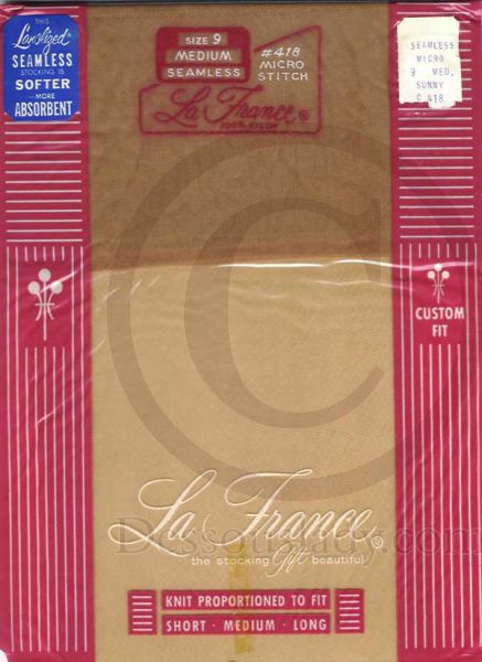 La France Vintage US Nylon Stockings Sz 9 M