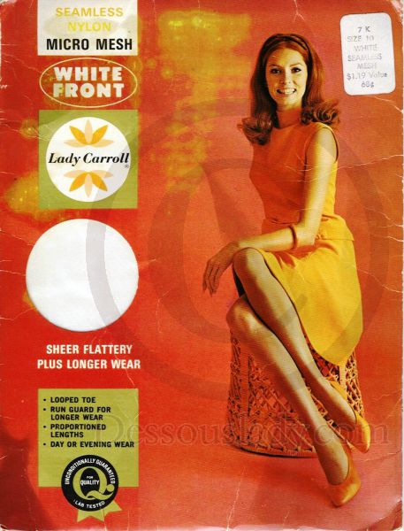 Lady Carroll US-Nylonstrümpfe White Gr. 10