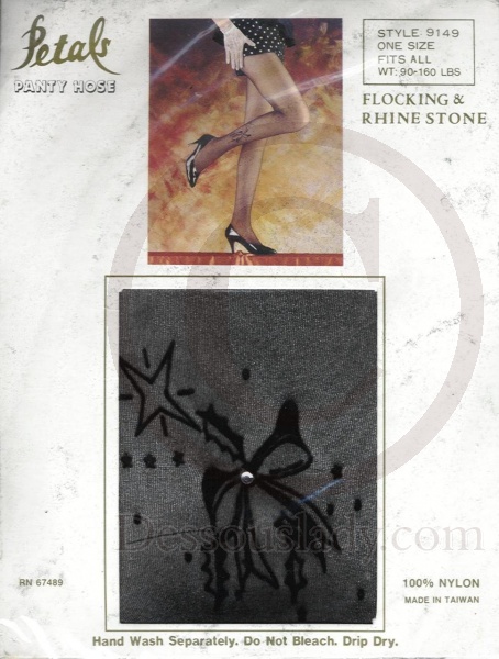 Nylonstrumpfhose mit Stern Strass-Rhinestone-Applikation