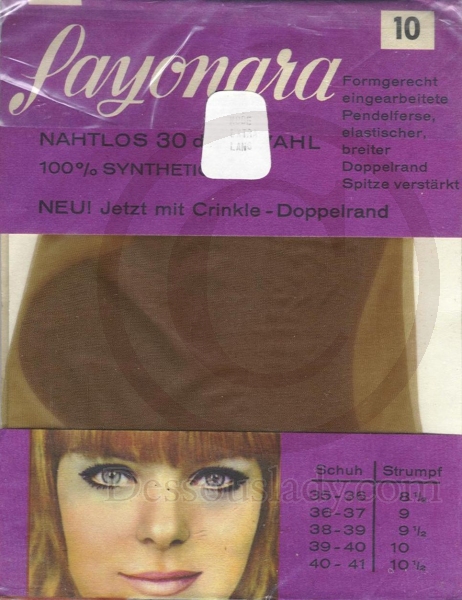 Sayonara Alte Feinstrümpfe Gr. 10 Sehr Lang