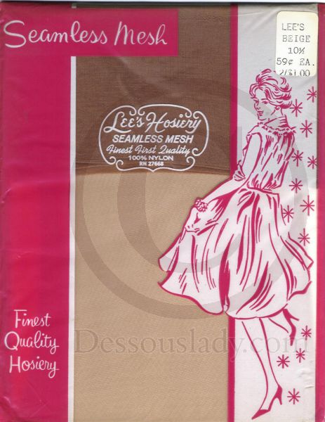 Lees Hosiery alte US Nylonstrümpfe Gr. 10,5