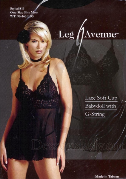 Leg Avenue 8816 Sexy Babydoll mit G-String