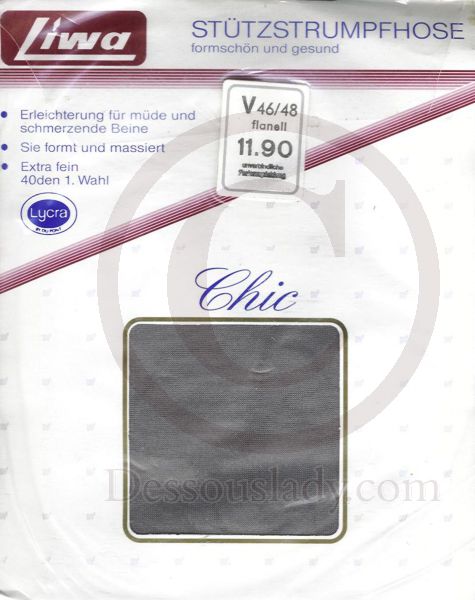 Liwa Stützstrumpfhose 40 Den Grau