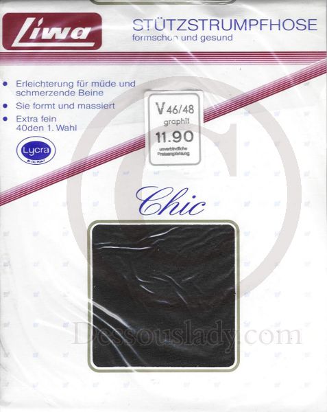 Liwa Stützstrumpfhose 40 Den Graphit