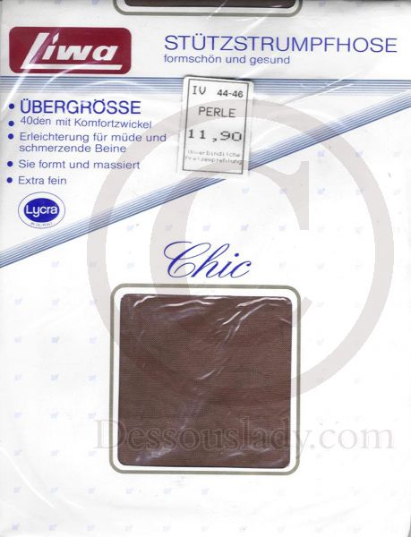 Liwa Stützstrumpfhose 40 Den Braun