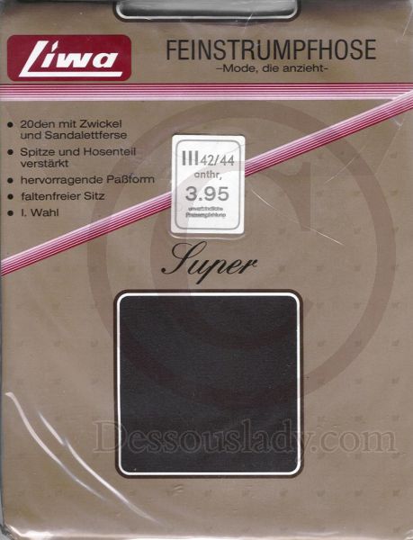 Liwa Super Feinstrumpfhose Anthrazit