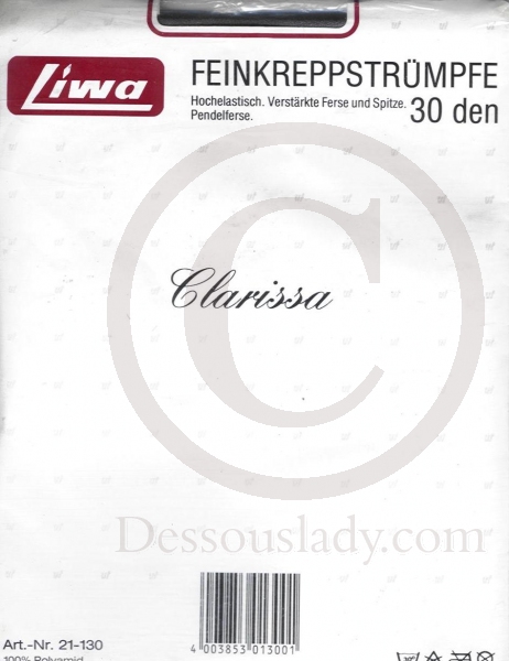 Liwa Alte Feinkreppstrümpfe Gr. 9-9,5