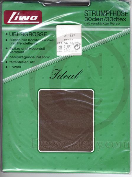 Liwa Ideal alte Feinstrumpfhose Übergrösse Nylons 54-56