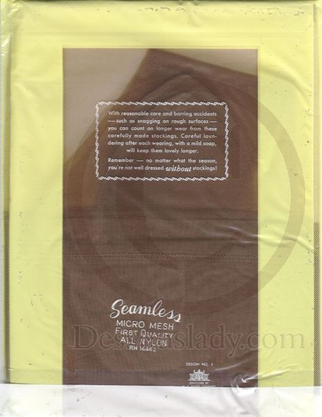 Vintage US Strapsstrümpfe Nude Heel Nylons 11