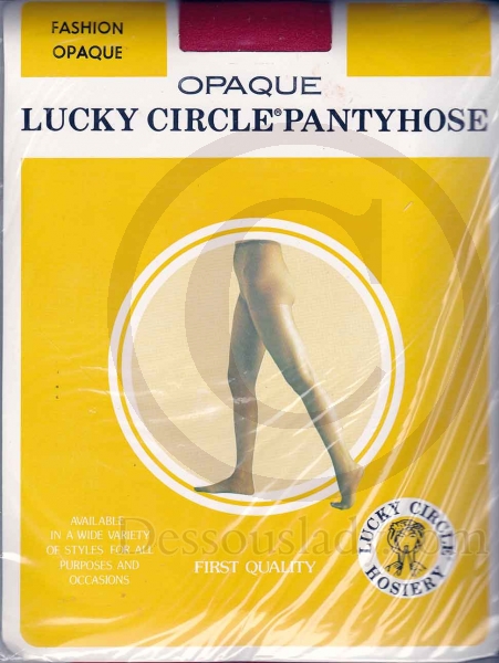 Vintage Rote US Strumpfhose Blickdicht