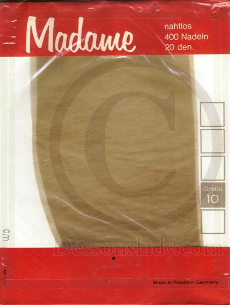 Madame Straps Feinstrümpfe 20 Den Gr. 10 XL
