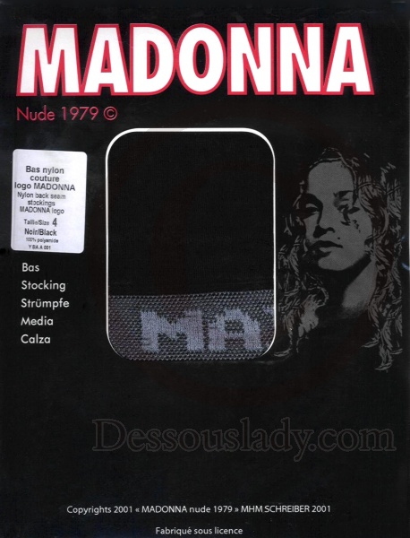 Madonna Nude 1979 - Nahtnylonstrümpfe schwarz